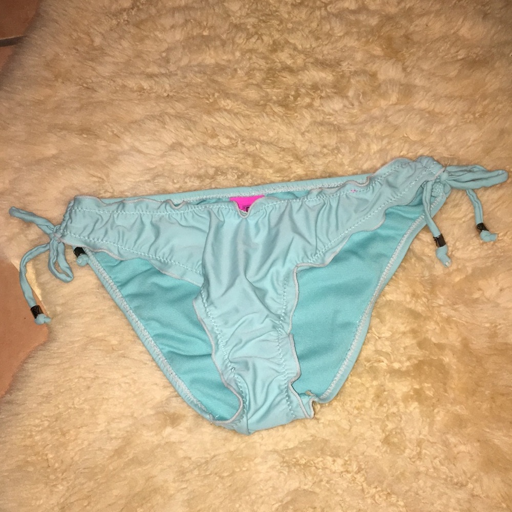 Baby Sky Blue Scrunch Butt String Bikini Bottom